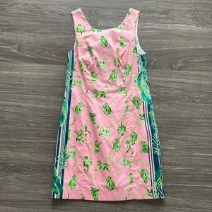 Lilly Pulitzer mini dress - pink/green patterned